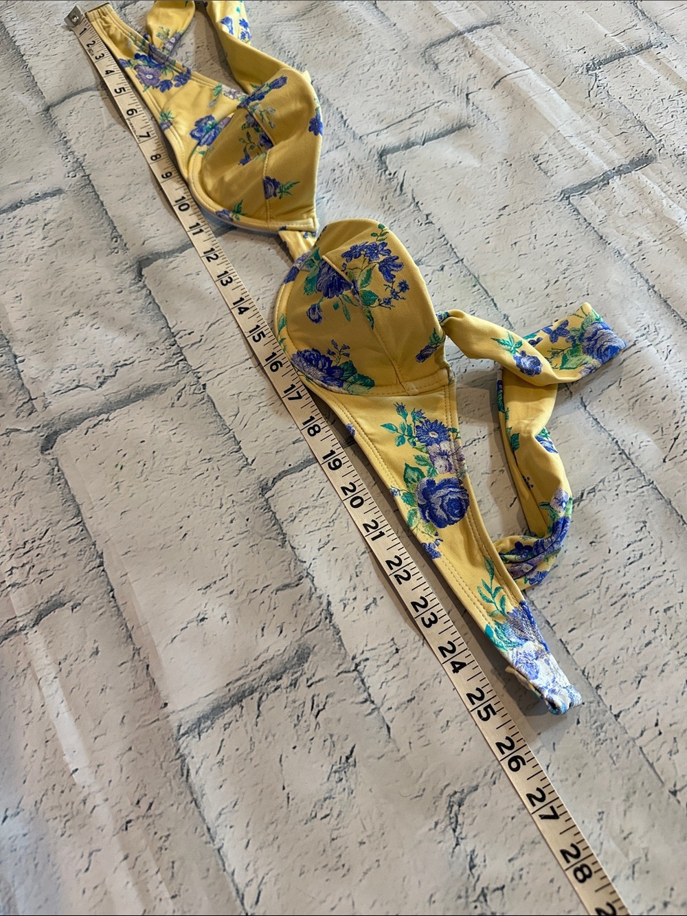Yellow Floral Underwire Bikini Set - Picture 8 of 9